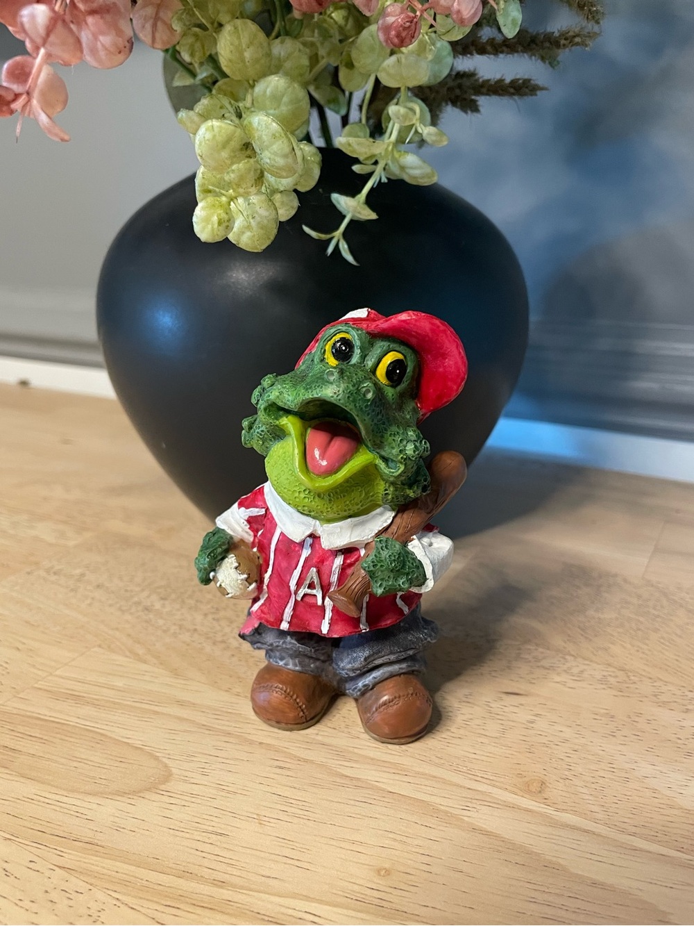 Ceramic Vintage Baseball Frog
